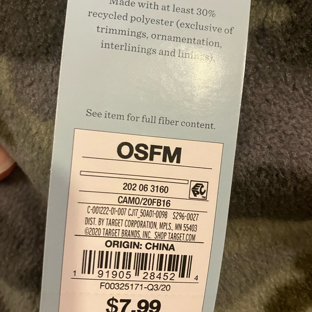 Kids Cat & Jack winter fleece pullover cap OSFM and gloves/mittens - Picture 2 of 8